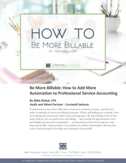Cover - How to Be More Billable - A Whitepaper by Mike Rizkal - Cornwell Jackson.jpg